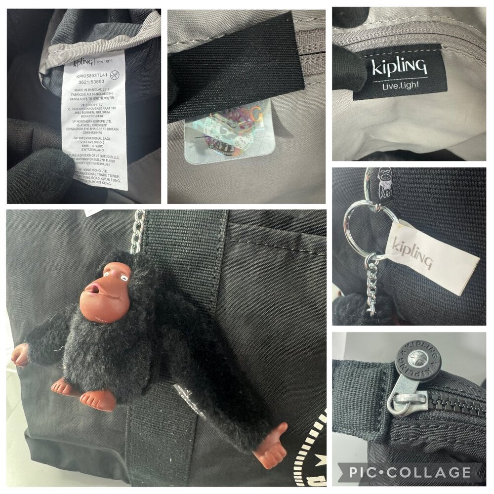 NWOT Kipling Art M Lite Tote Bag - Picture 10 of 13
